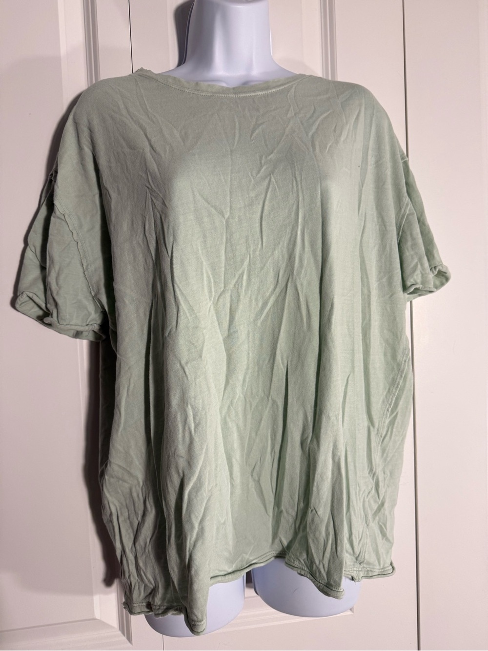 We The Free Oversized Sage Green Short Sleeve Tee